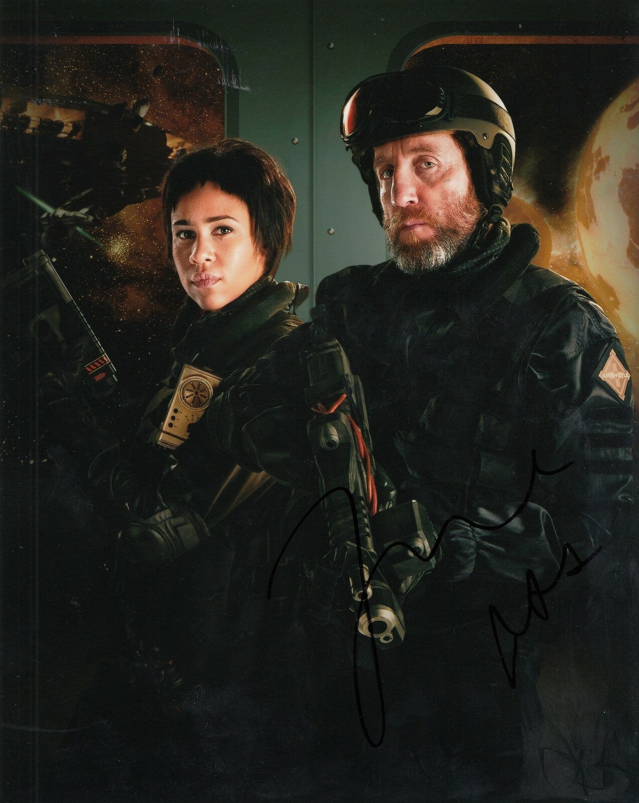 ZAWE ASHTON signed (DOCTOR WHO) 8X10 photo *Journey Blue* autographed W/COA #3