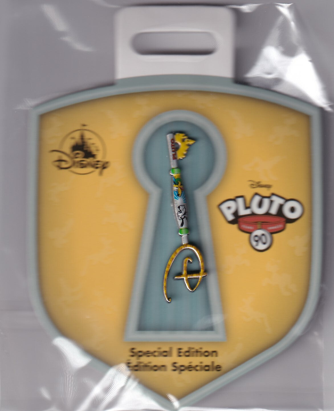 DISNEY PLUTO KEY PIN 90th ANNIVERSARY LIMITED EDITION! *CONFIRMED* NEW!