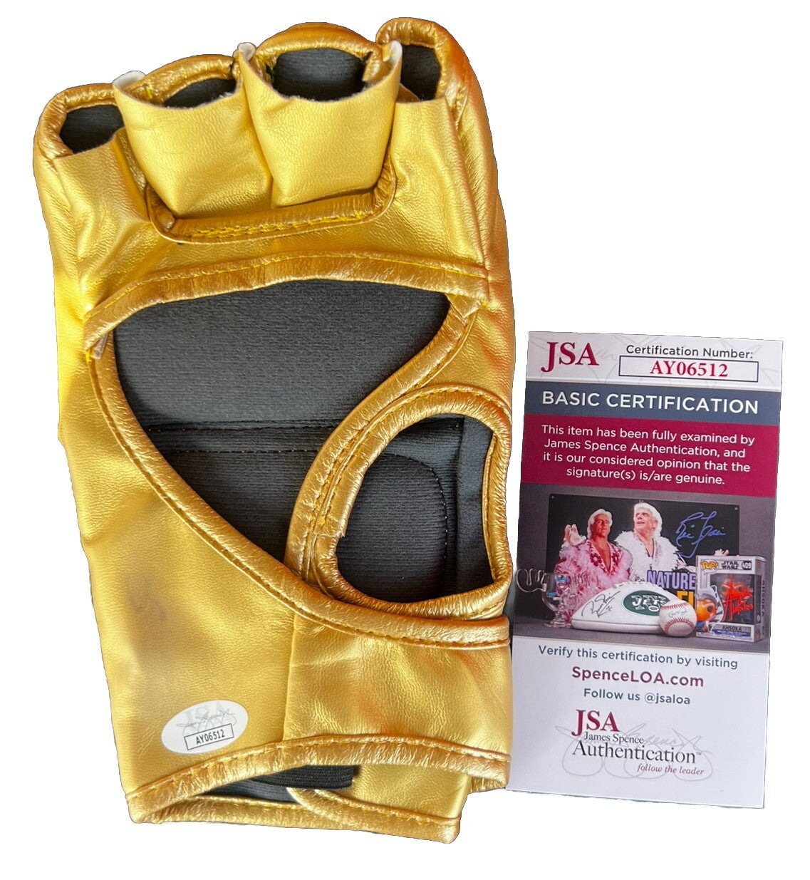 GLOVER TEIXIERA signed (UFC) MMA Brazil autographed Fighting glove JSA AY06512