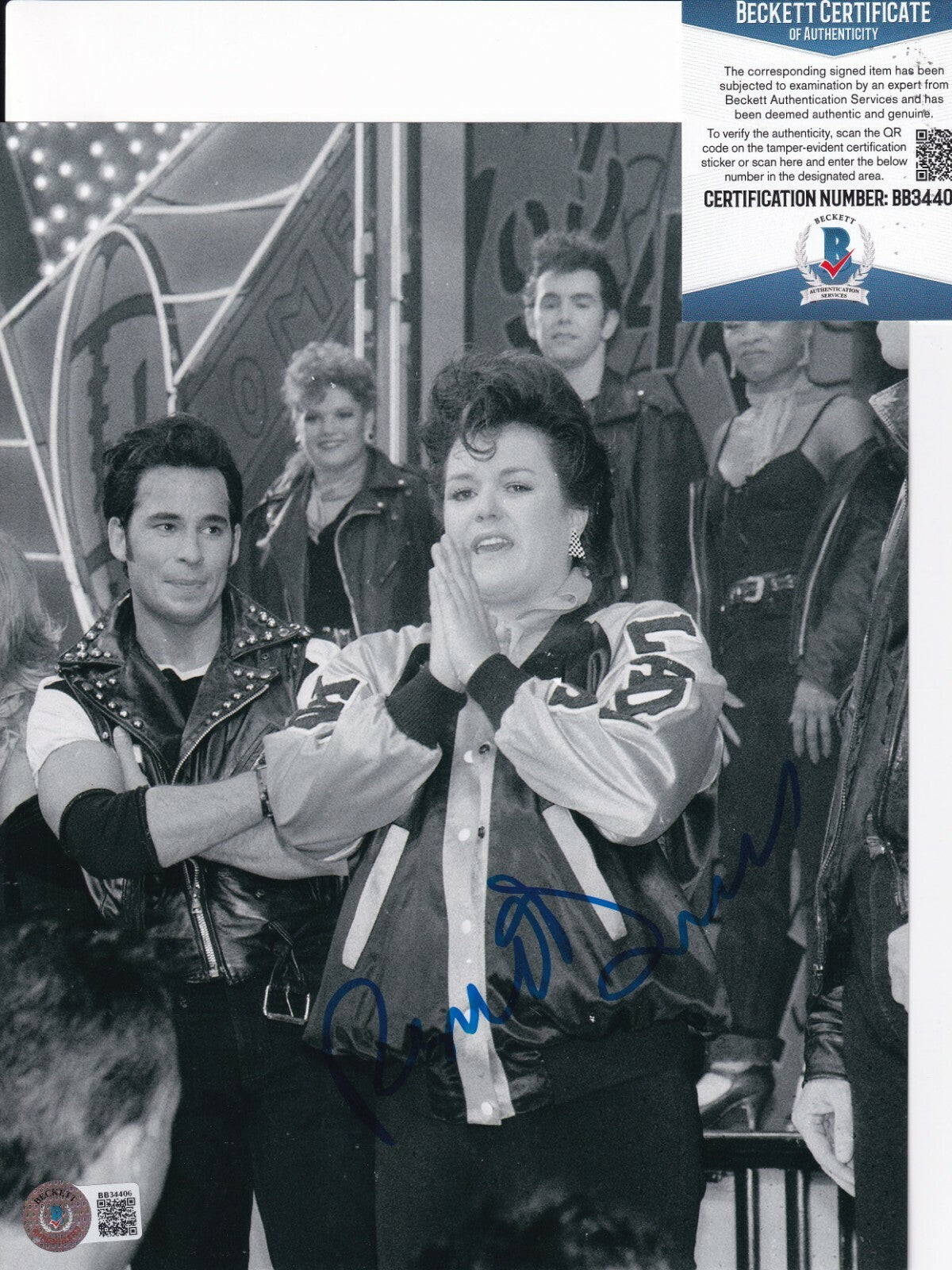 ROSIE O'DONNELL signed (GREASE) Actress 8X10 photo BECKETT BAS BB34406