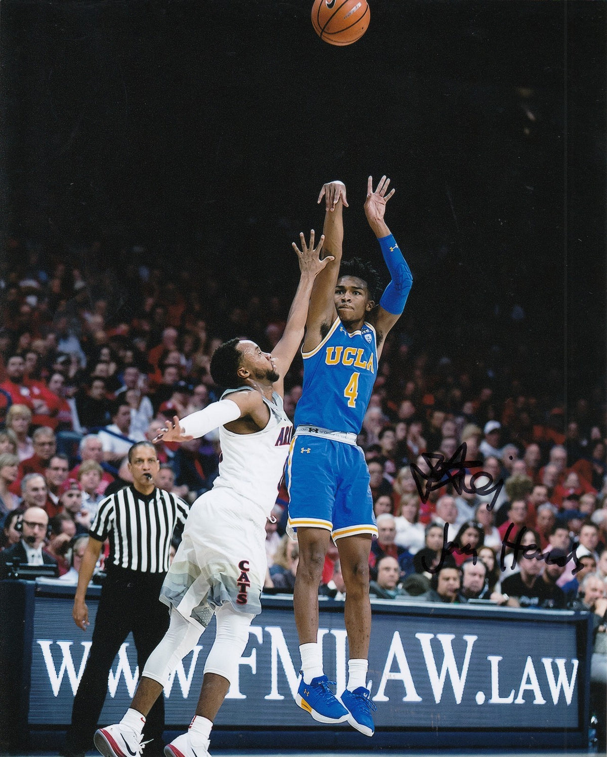 JAYLEN HANDS signed (UCLA BRUINS) basketball 8X10 *NBA DRAFT* photo W/COA #3