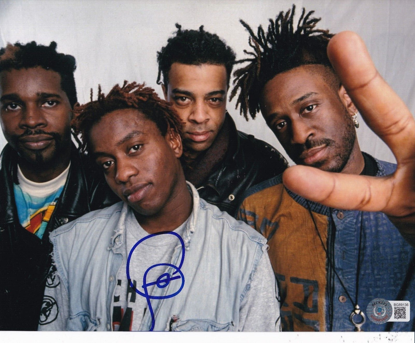 COREY GLOVER signed (LIVING COLOR) Rock Band 8X10 photo BECKETT BAS BG89136