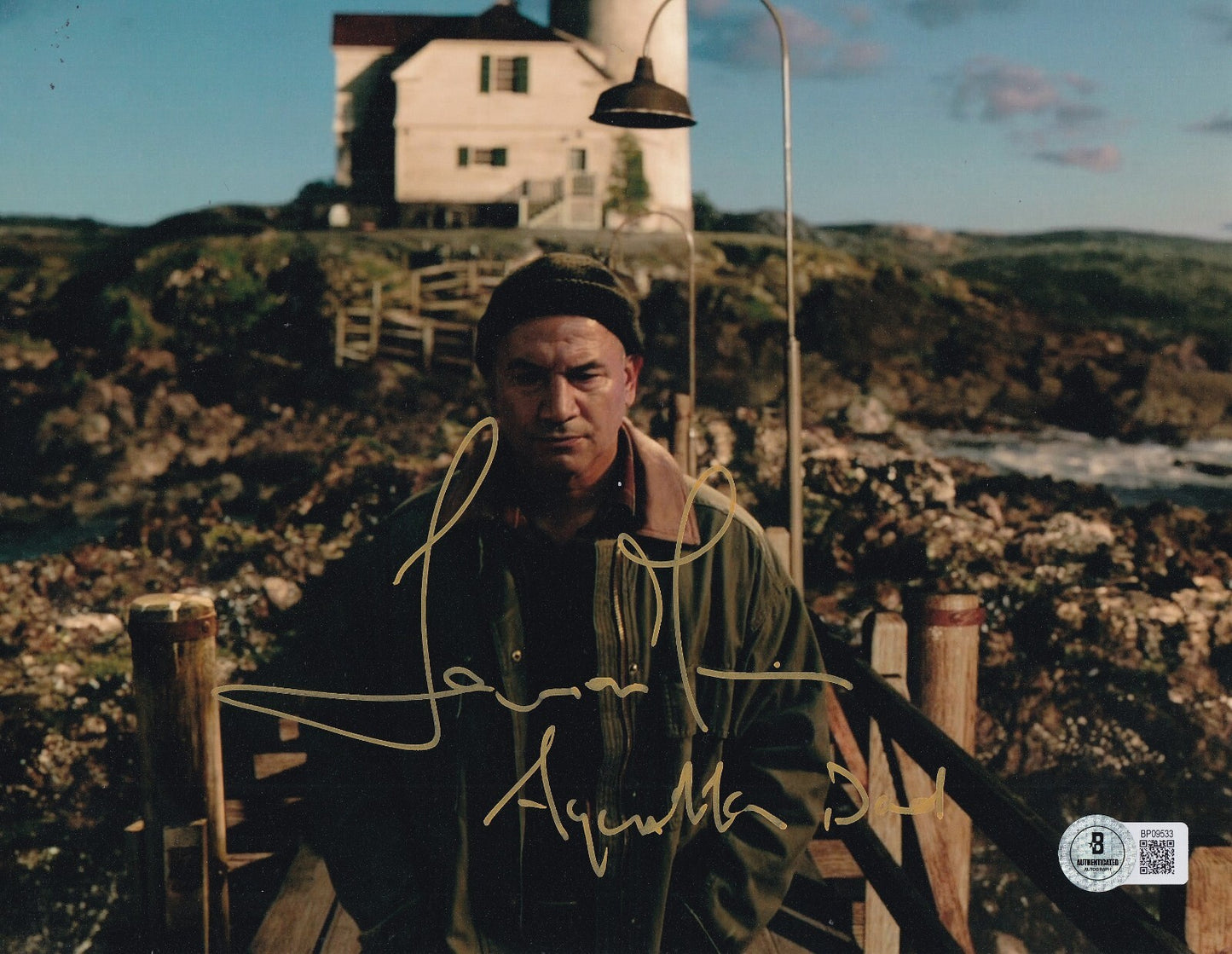 TEMUERA MORRISON signed (AQUAMAN) Tom Curry movie 8X10 BECKETT BAS BP09533