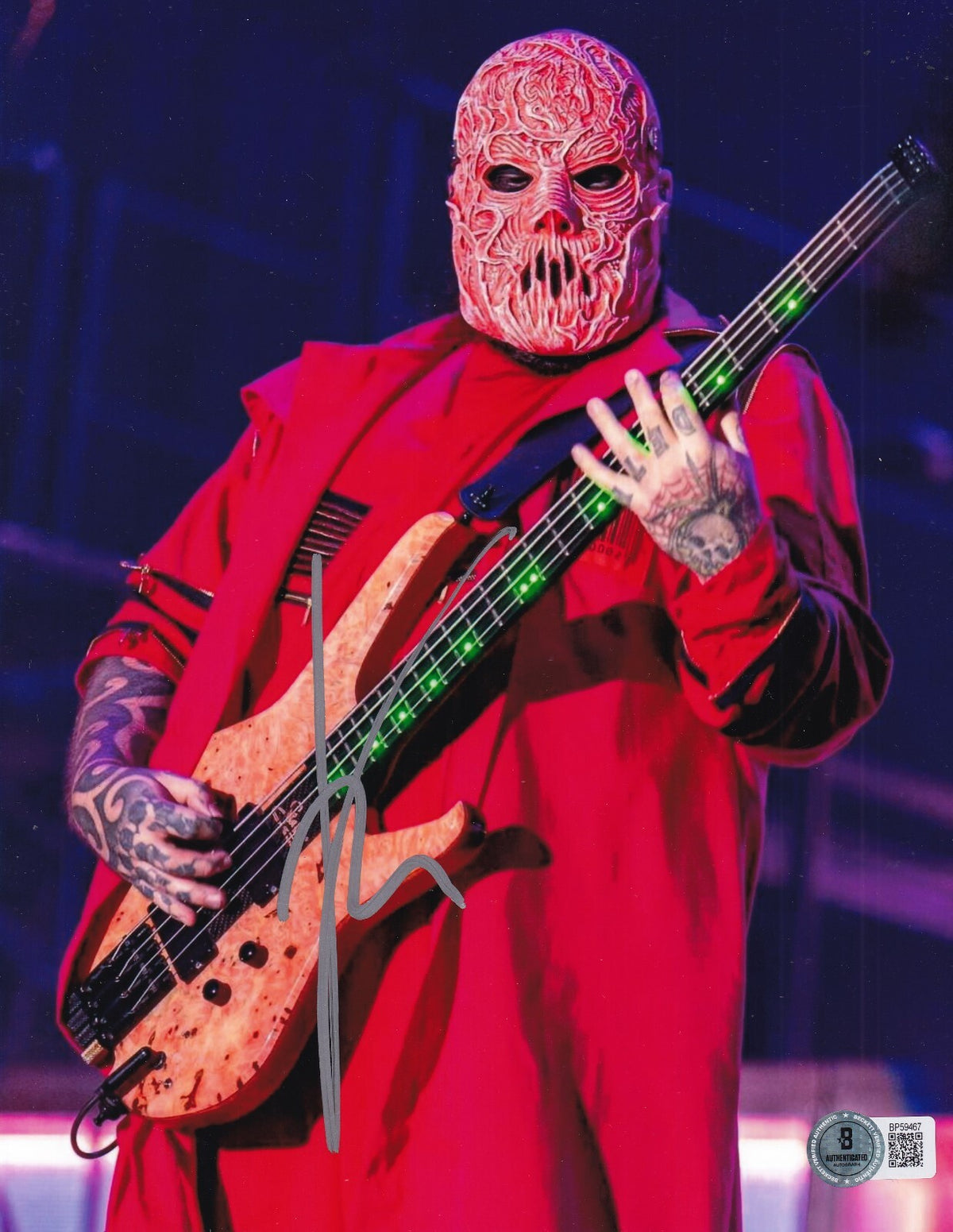 ALESSANDRO VENTURELLA signed (SLIPKNOT) VMAN music 8x10 photo BECKETT BP59467