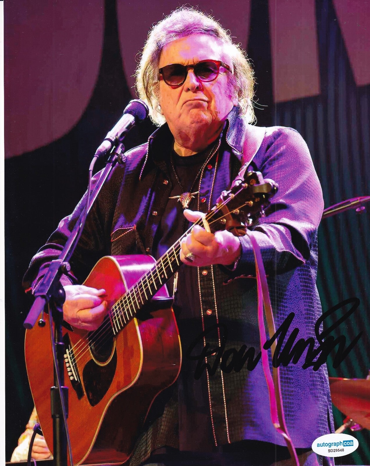 DON MCLEAN signed (AMERICAN PIE) autograph Music Singer 8X10 photo ACOA SD29548