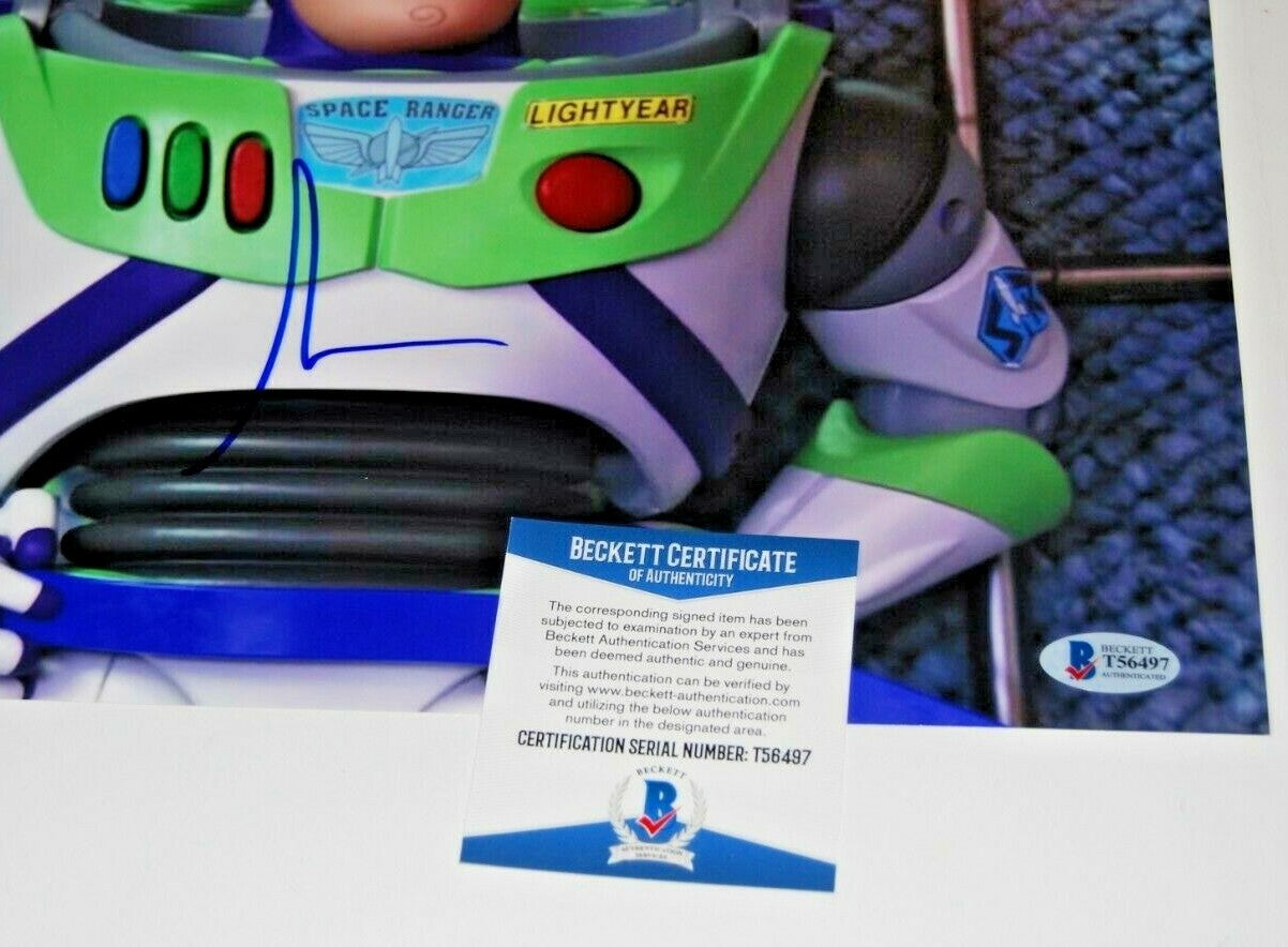 TIM ALLEN signed (TOY STORY 4) Movie 11X14 (BUZZ LIGHTYEAR) *PROOF* BECKETT BAS