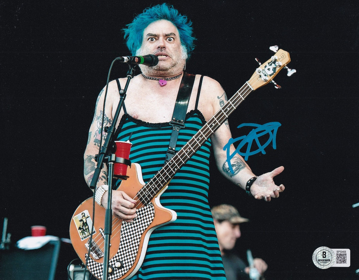 FAT MIKE signed (NOFX) Michael Burkett Music 8X10 photo BECKETT BAS BP59406