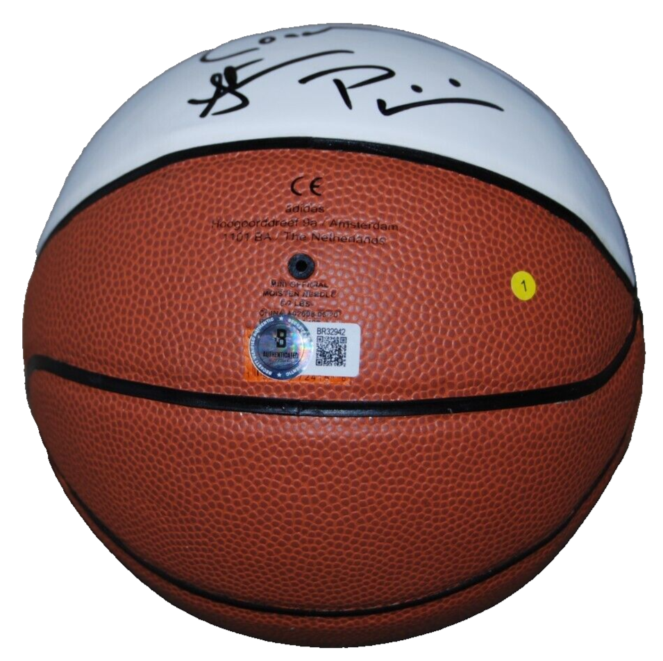 STEVE PIKIELL signed (RUTGERS SCARLET KNIGHTS) Mini basketball BECKETT BR32942