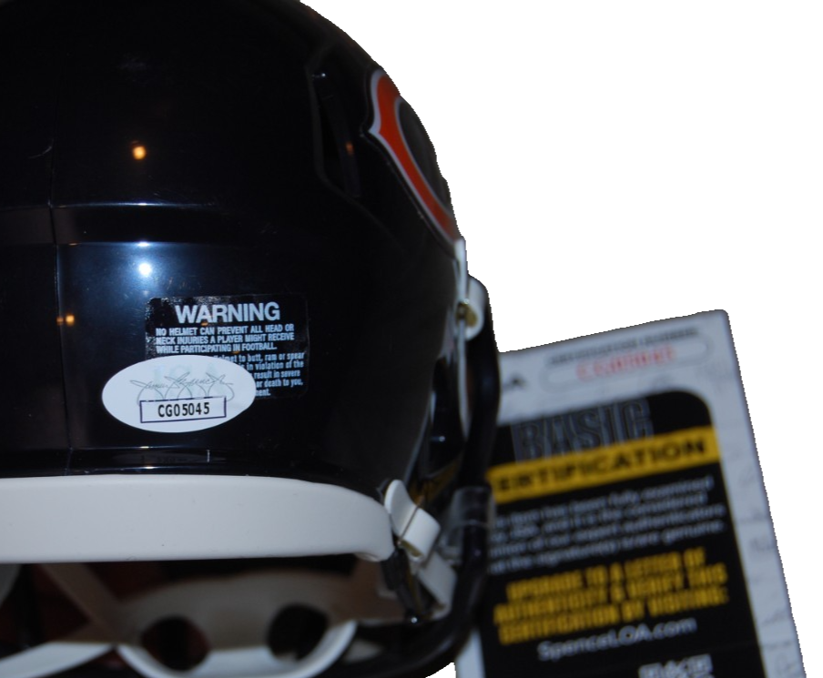 TYRIQUE STEVENSON signed (CHICAGO BEARS) NFL mini football helmet JSA CG05045