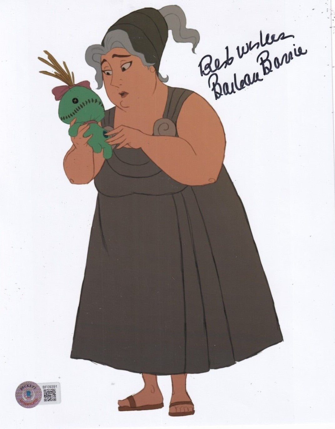 BARBARA BARRIE signed (HERCULES) Alcmene Movie 8X10 photo BECKETT BAS BF09391