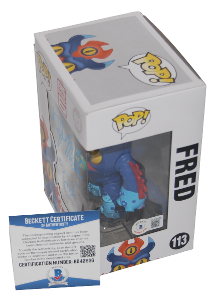 TJ MILLER signed (BIG HERO 6) autograph Fred Funko Pop 113 BECKETT BAS BD42636
