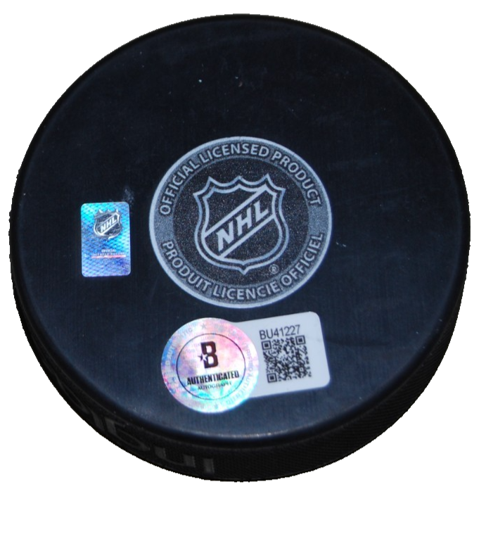 RYAN DONATO signed (100th Anniversary) CHICAGO BLACKHAWKS puck BECKETT BU41227