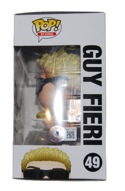 GUY FIERI signed (DINERS DRIVE-INS & DIVES) Funko Pop #49 BECKETT BAS BF87185