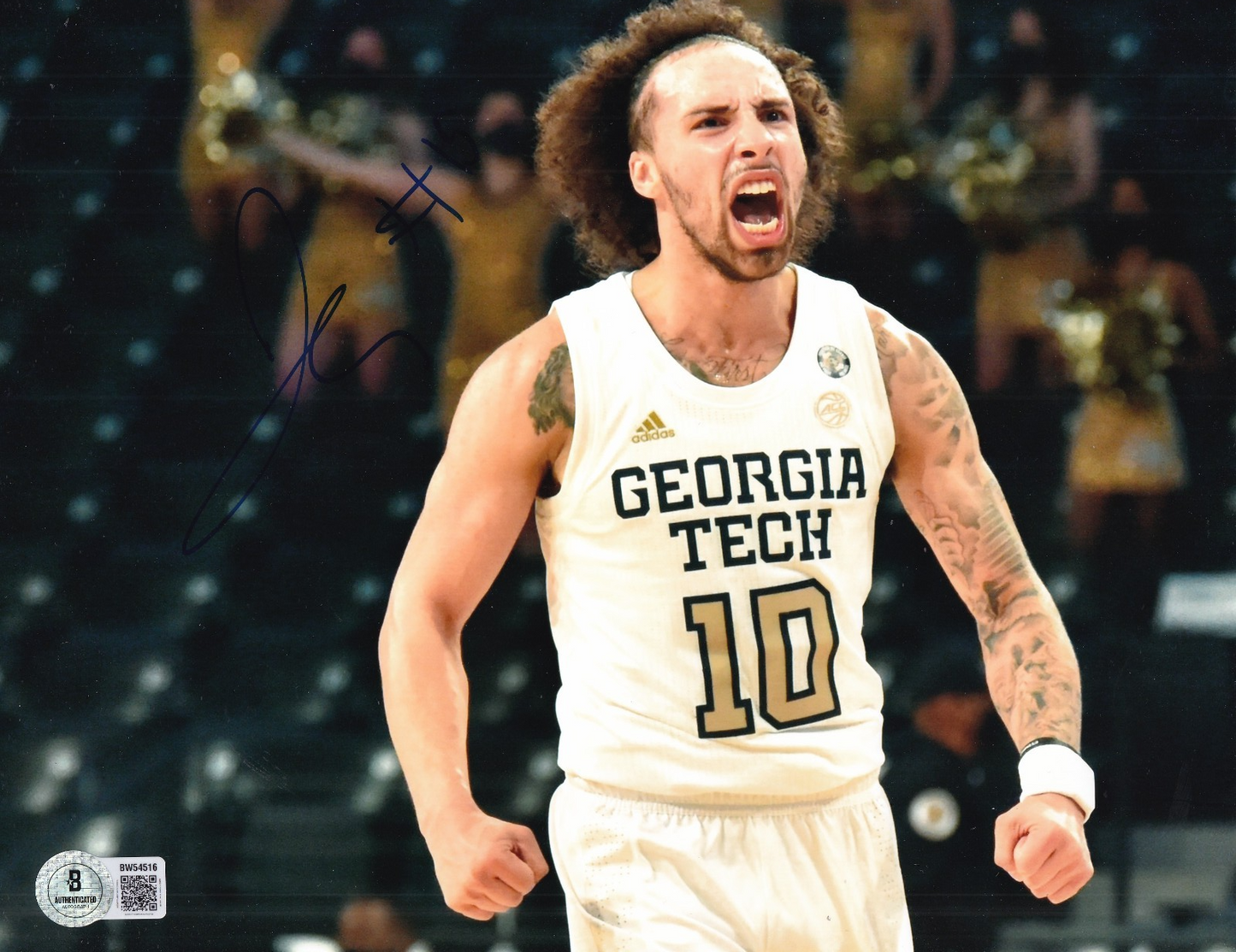 JOSE ALVARADO signed (GEORGIA TECH) basketball 8X10 photo BECKETT BAS BW54516