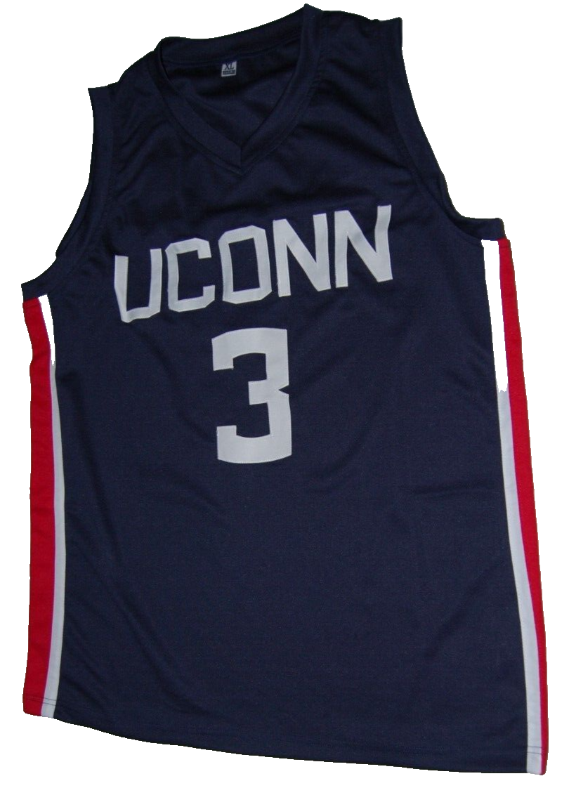 JAYLIN STEWART signed (UCONN HUSKIES) custom basketball jersey BECKETT BR25894
