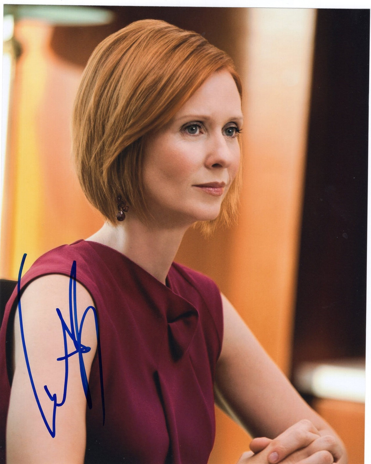 Cynthia Nixon Sex and the City Miranda Hobbes Signed 8x10 Photo w/COA