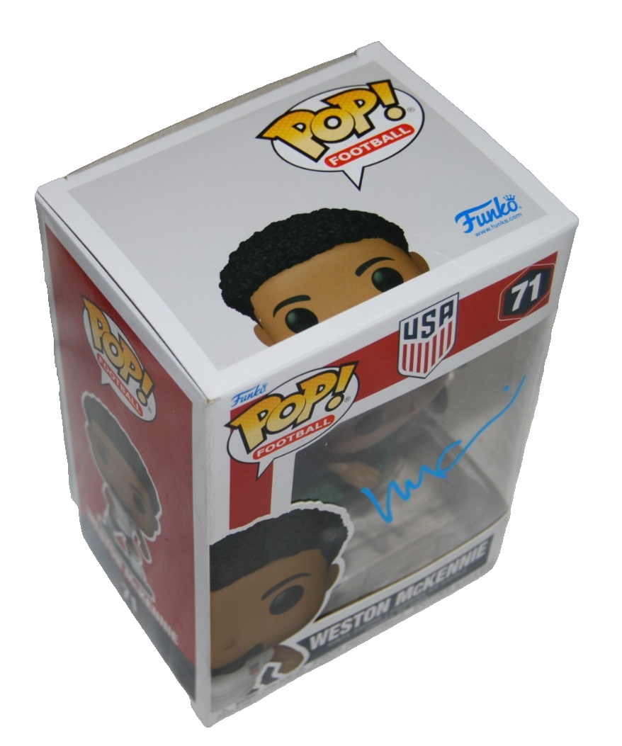 WESTON MCKENNIE signed (TEAM USA) Soccer Funko Pop #71 BECKETT BY085881