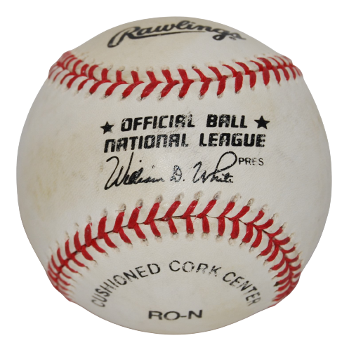 BERNARD GILKEY signed NL Official baseball (ST LOUIS CARDINALS - METS) W/COA