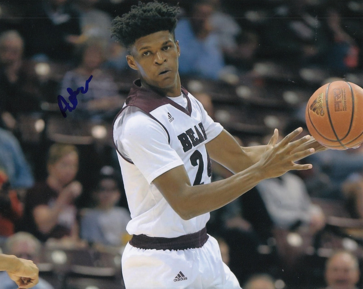 ALIZE JOHNSON signed (MISSOURI STATE BEARS) basketball 8X10 photo W/COA #4