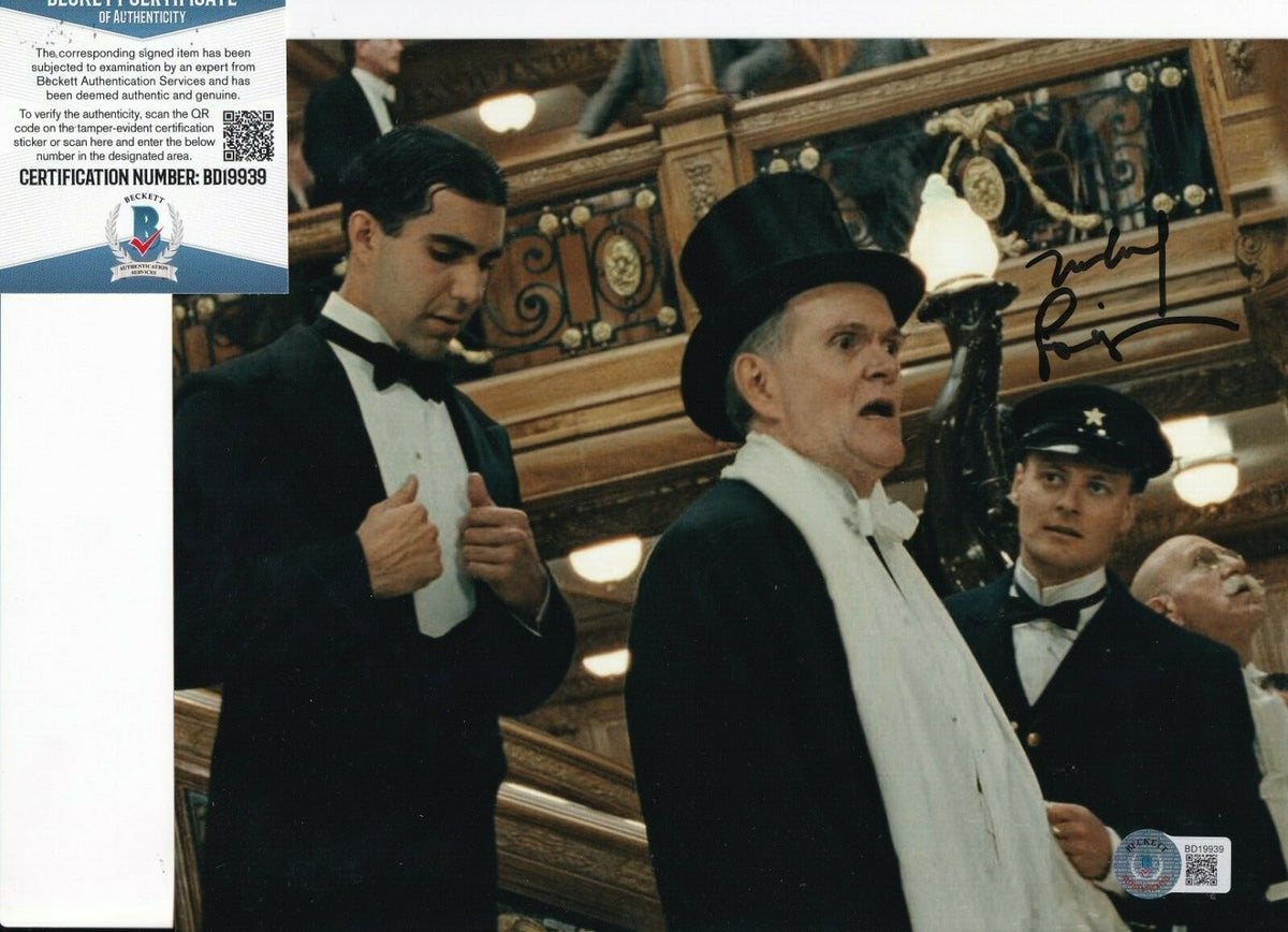 MICHAEL ENSIGN signed (TITANIC) Benjamin movie 8X10 photo BECKETT BAS BD19939