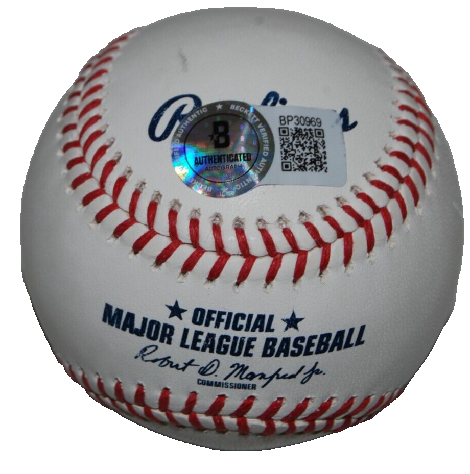 SAMMY SOSA signed (CHICAGO CUBS) Major League OML baseball BECKETT BP30969