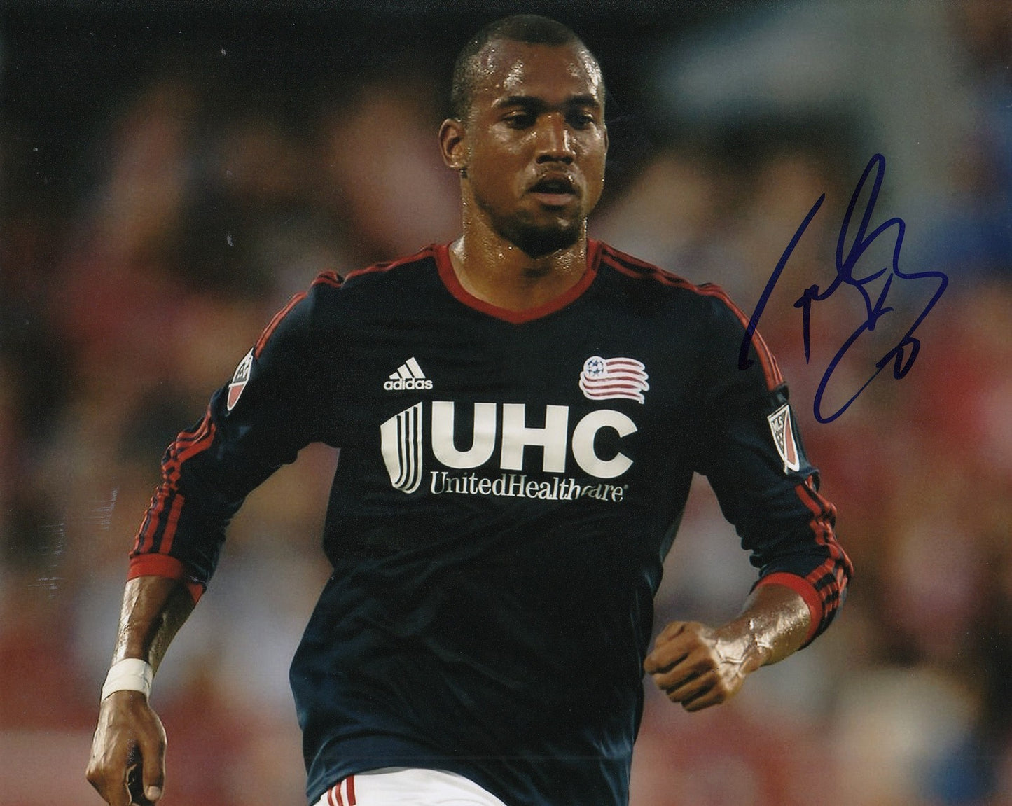 TEAL BUNBURY signed (NEW ENGLAND REVOULTION) MLS SOCCER 8X10 photo W/COA #1