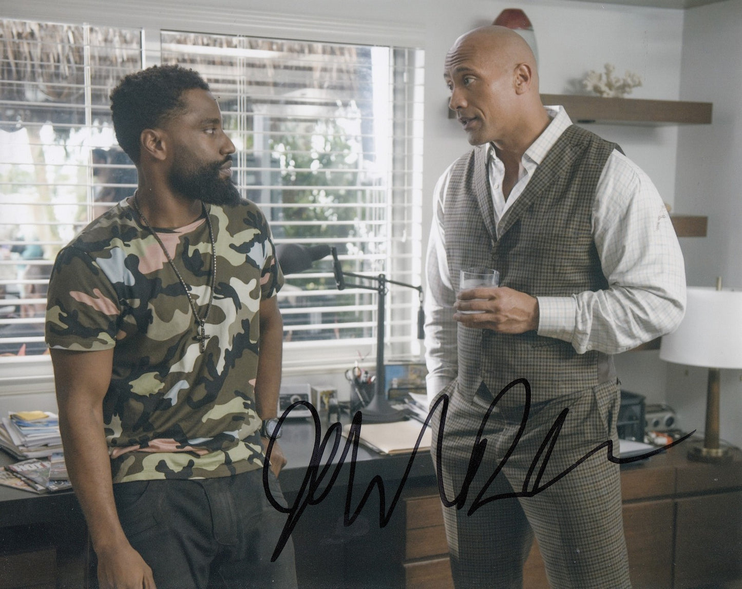 JOHN DAVID WASHINGTON signed (BALLERS) 8X10 photo *RICKEY JERRET* W/COA #6