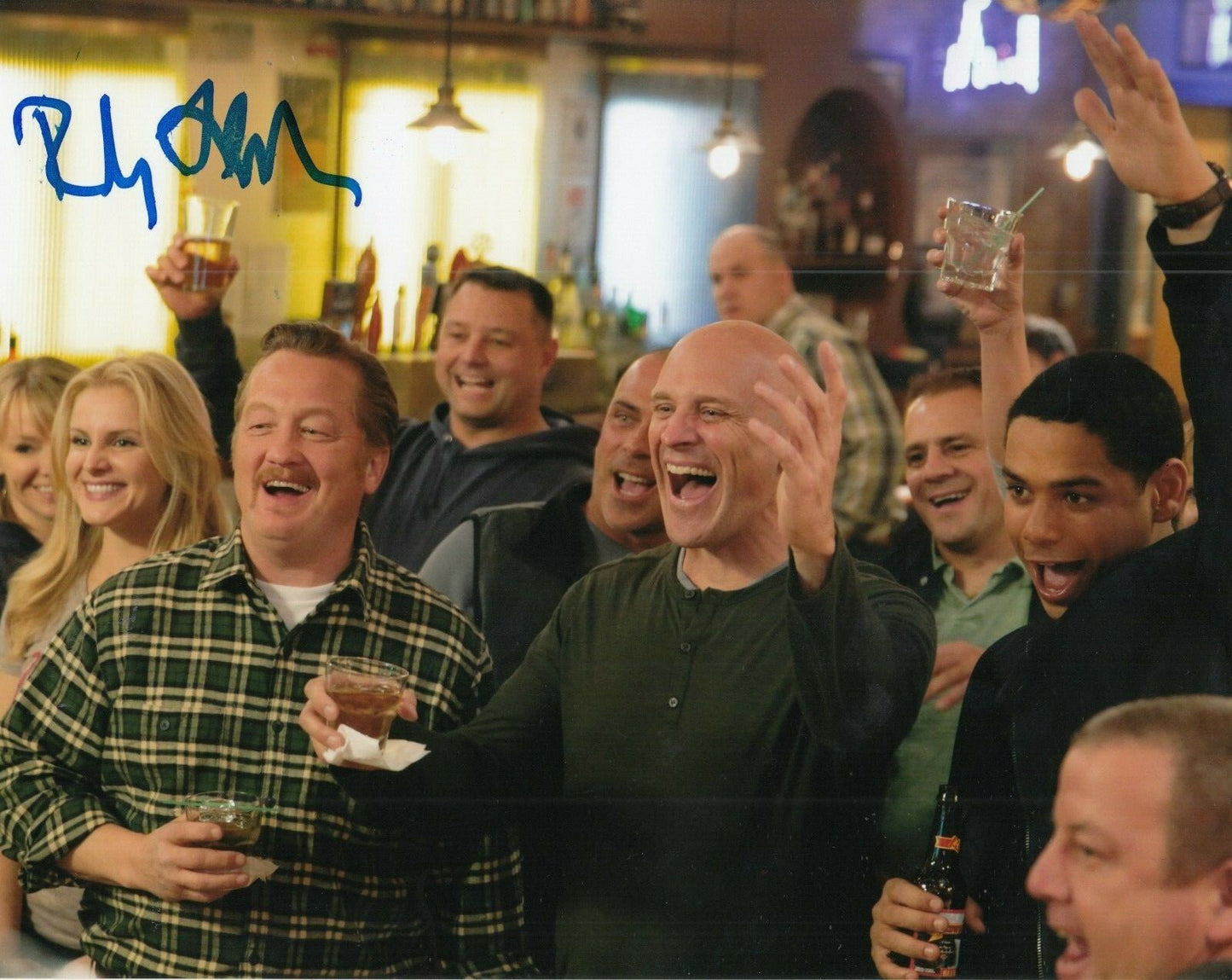 RANDY FLAGLER signed (CHICAGO FIRE) TV SHOW 8X10 photo * Capp Harold* W/COA #2
