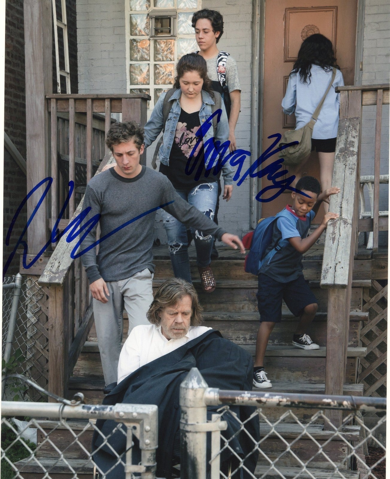 Emma Kenney & Jeremy Allen White Dual Shameless Signed 8x10 Photo w/COA #3