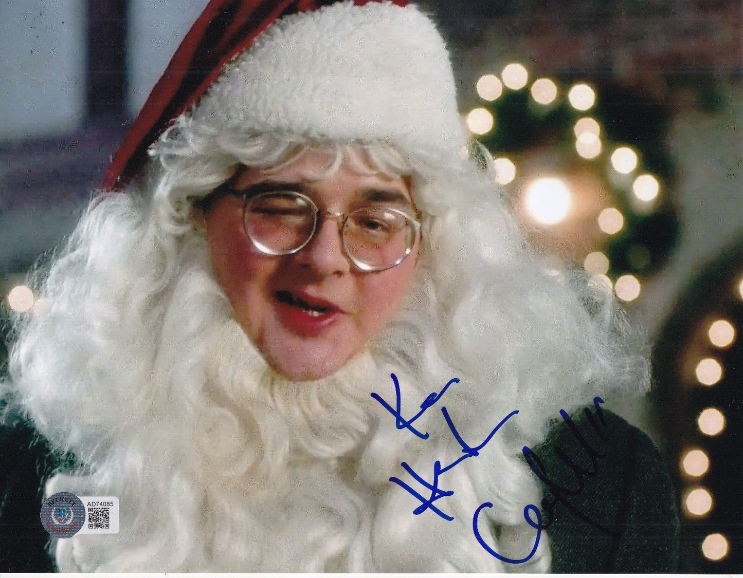 KEN HUDSON CAMPBELL signed (HOME ALONE) Santa Movie 8X10 photo BECKETT AD74085