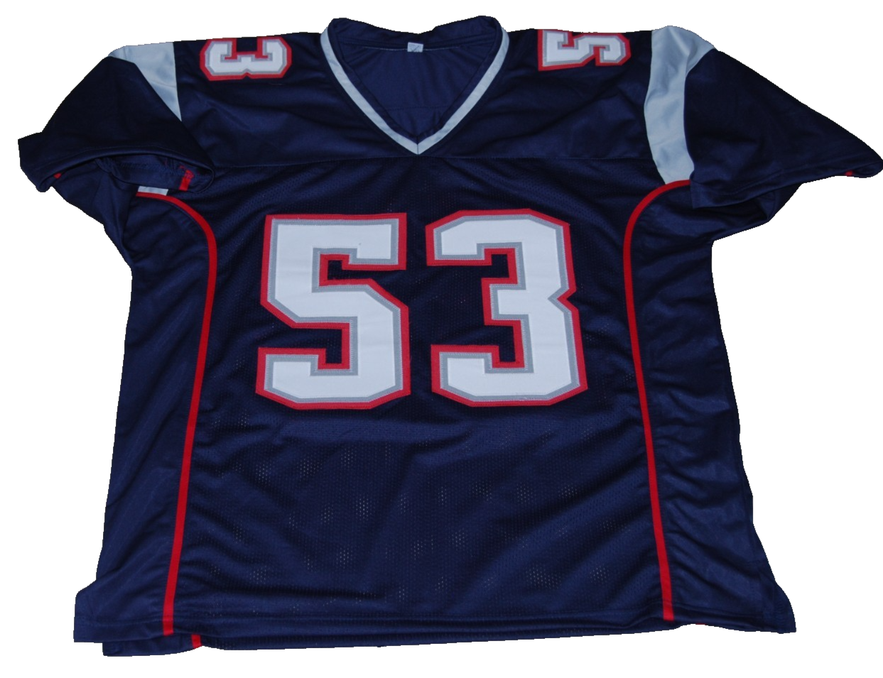 LARRY IZZO signed (NEW ENGLAND PATRIOTS) custom football jersey BECKETT BW61034