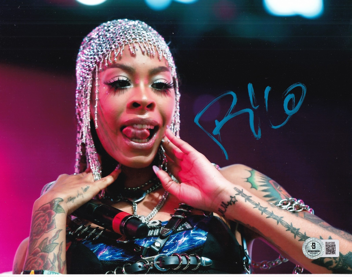 RICO NASTY signed (CRASH) A COLORS SHOW Music 8X10 photo BECKETT BAS BU41095