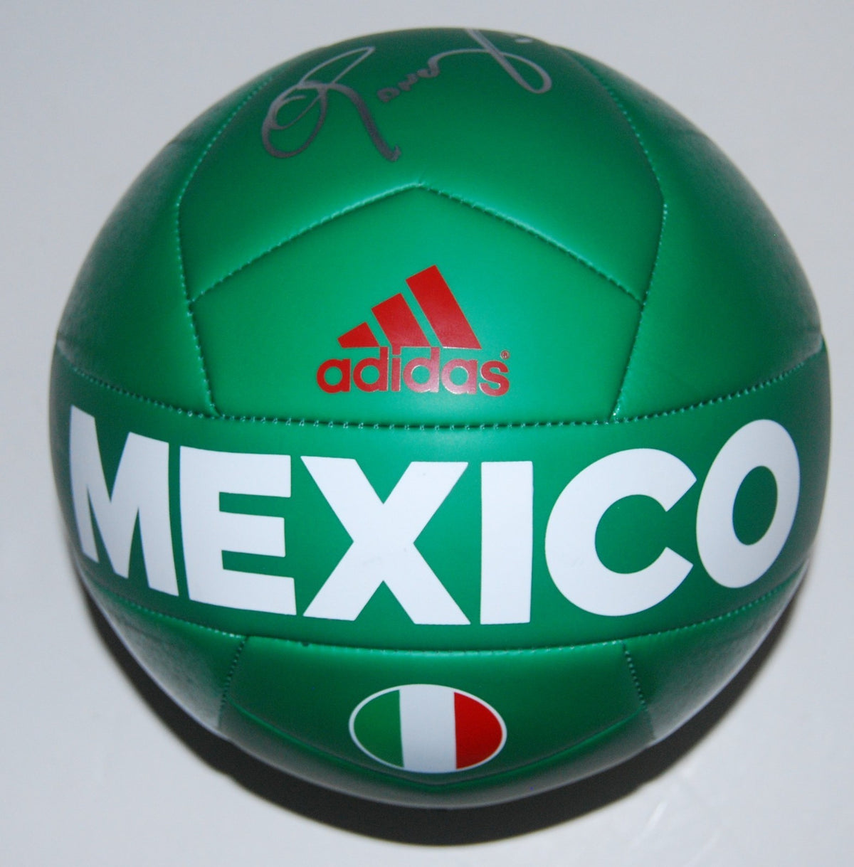 OSWALDO SANCHEZ signed *MEXICO* GREEN ADIDAS Soccer ball W/COA GOALKEEPER