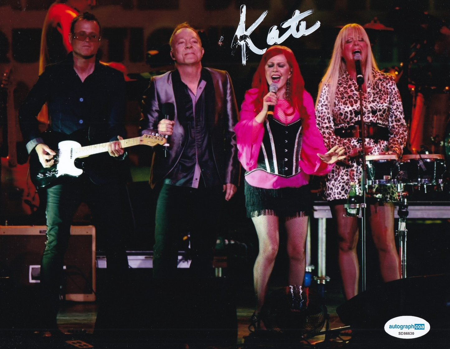 KATE PIERSON signed (THE B-52s) The Flinstones Music 8X10 photo ACOA SD86830