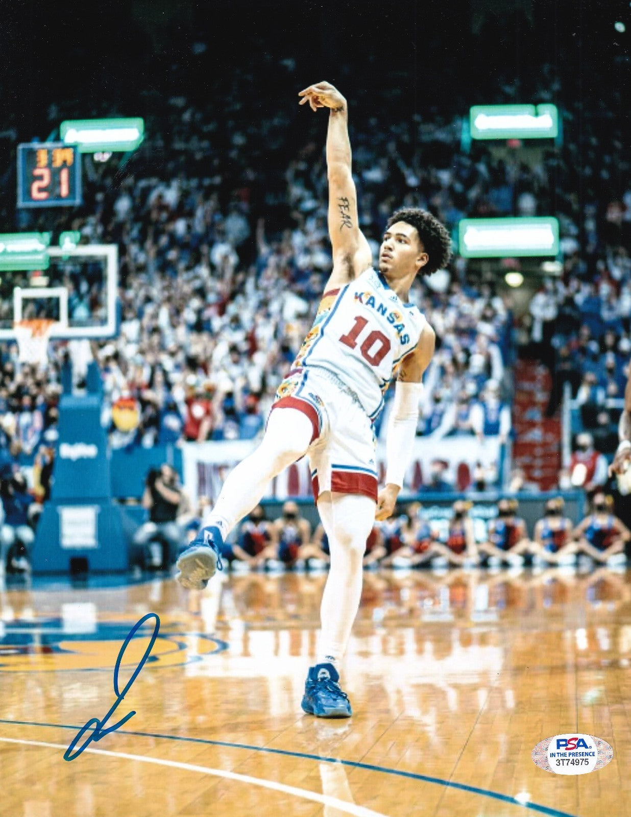 JALEN WILSON signed (KANSAS JAYHAWKS) 8X10 photo BROOKLYN NETS PSA/DNA 3T74975