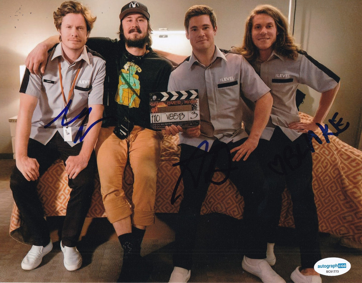 WORKAHOLICS cast signed 8X10 PHOTO Blake, Adam, Anders 8X10 photo ACOA SC51773