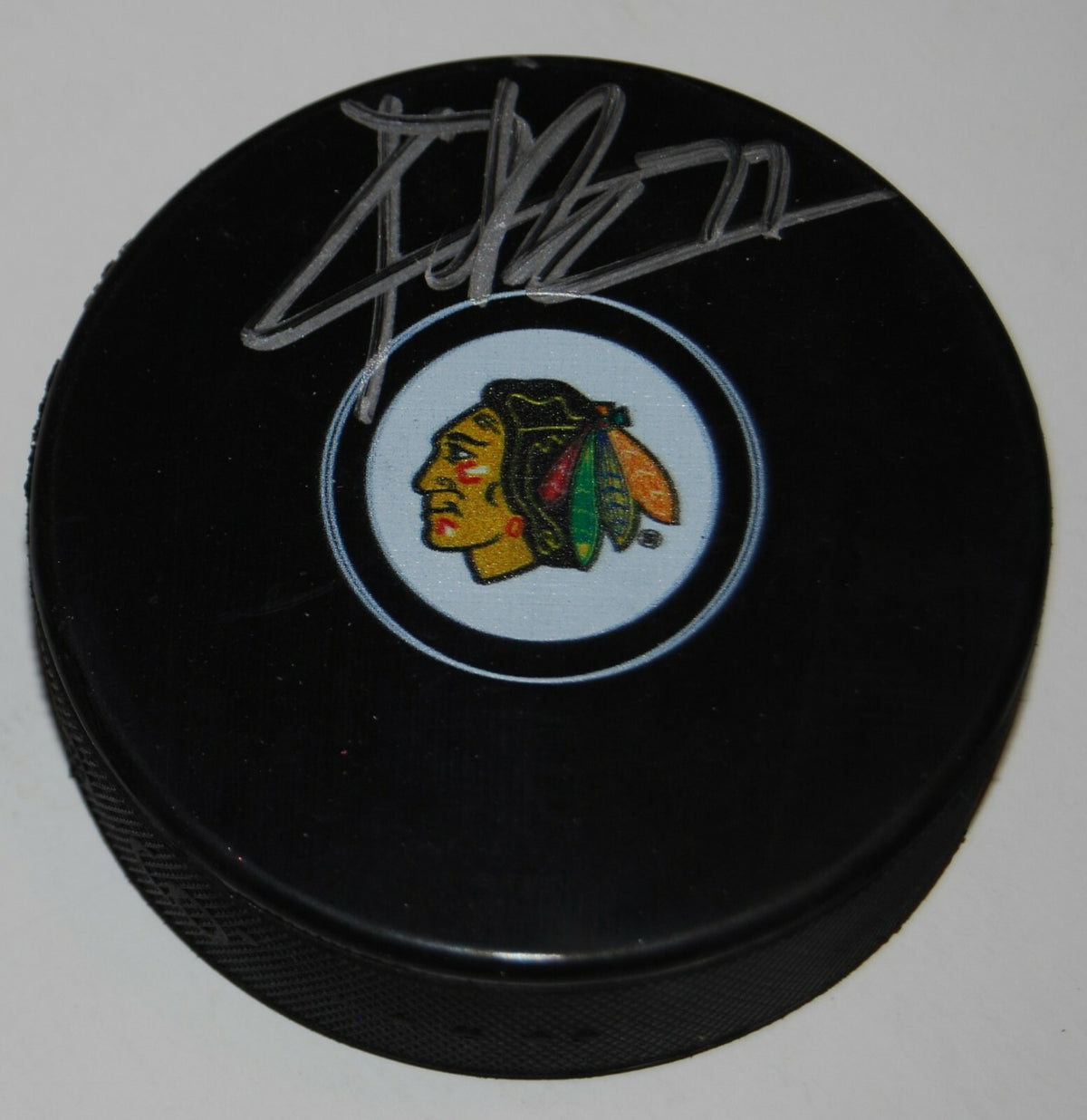 KIRBY DACH signed (CHICAGO BLACKHAWKS) Rookie autographed hockey puck W/COA