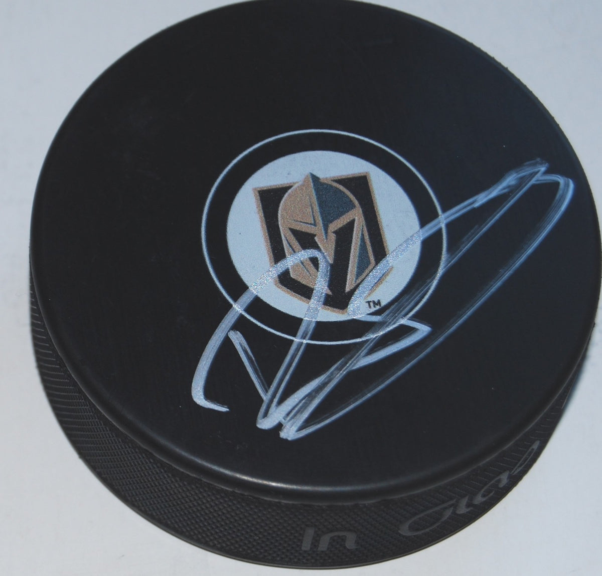 ERIK BRANNSTROM signed (LAS VEGAS GOLDEN KNIGHTS souvenir logo hockey puck W/COA