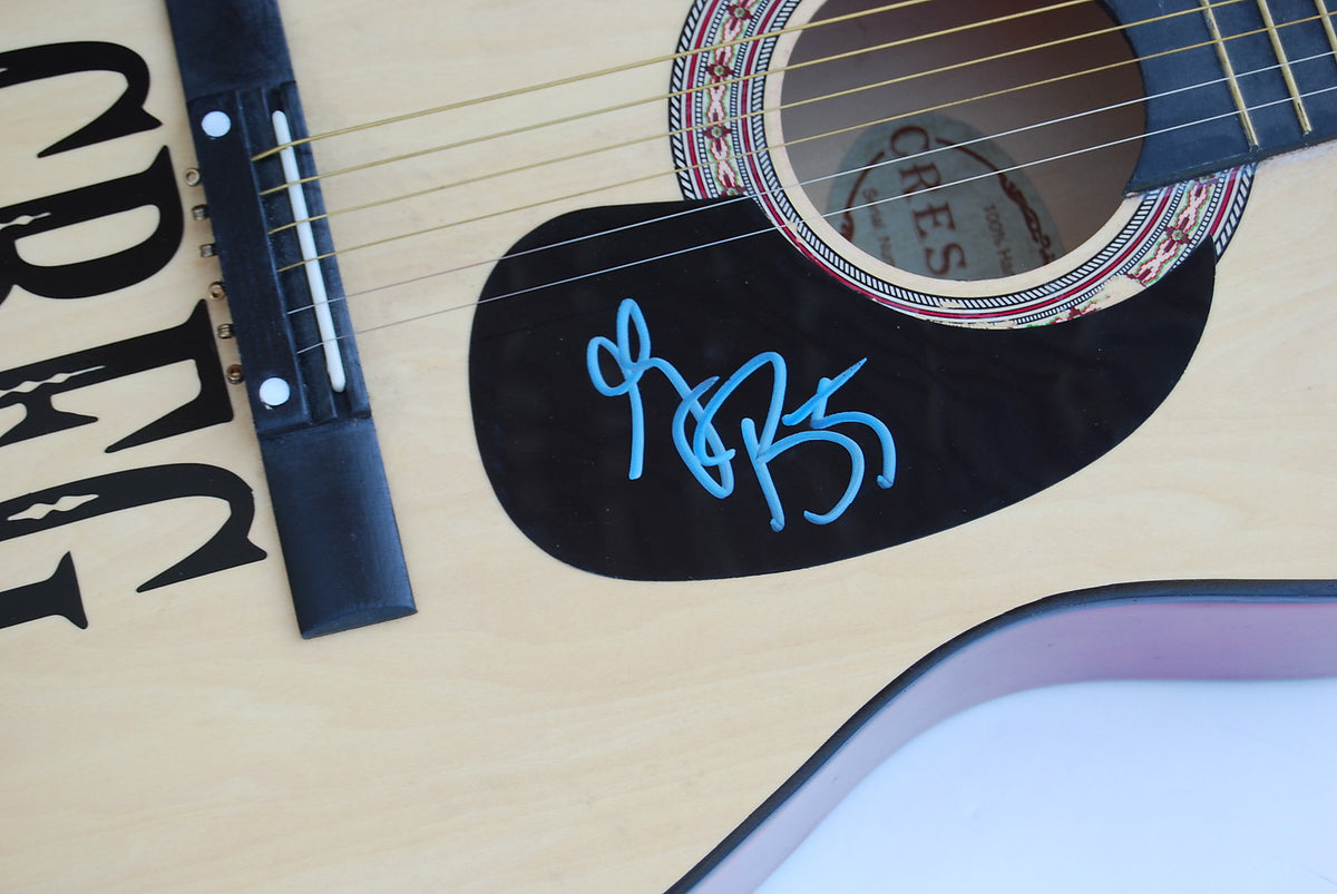 GREG BATES signed (COUNTRY SUPERSTAR) Acoustic guitar W/COA DID IT FOR THE GIRL