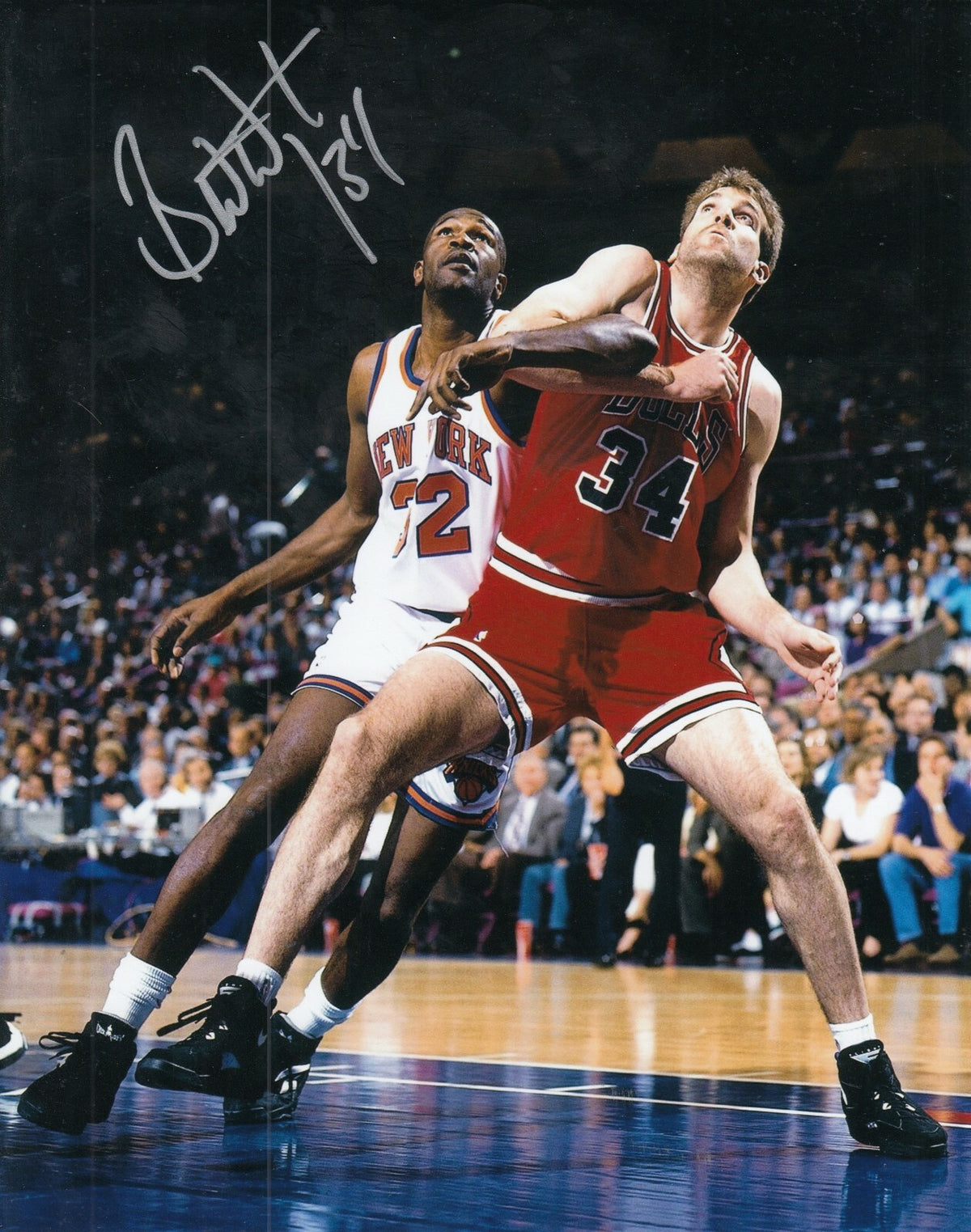 BILL WENNINGTON signed (CHICAGO BULLS) BASKETBALL *LAST DANCE* 8X10 W/COA #2