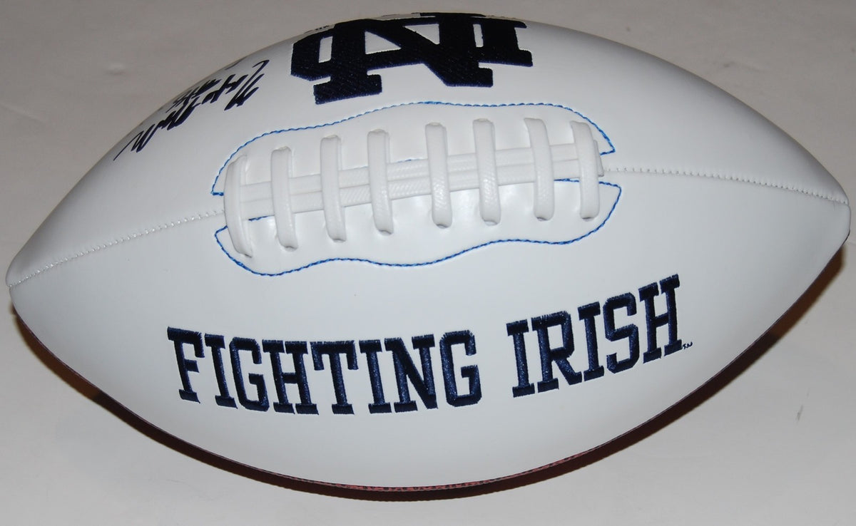 NANA OSAFO-MENSAH signed (NOTRE DAME FIGHTING IRISH) logo F/S football W/COA C