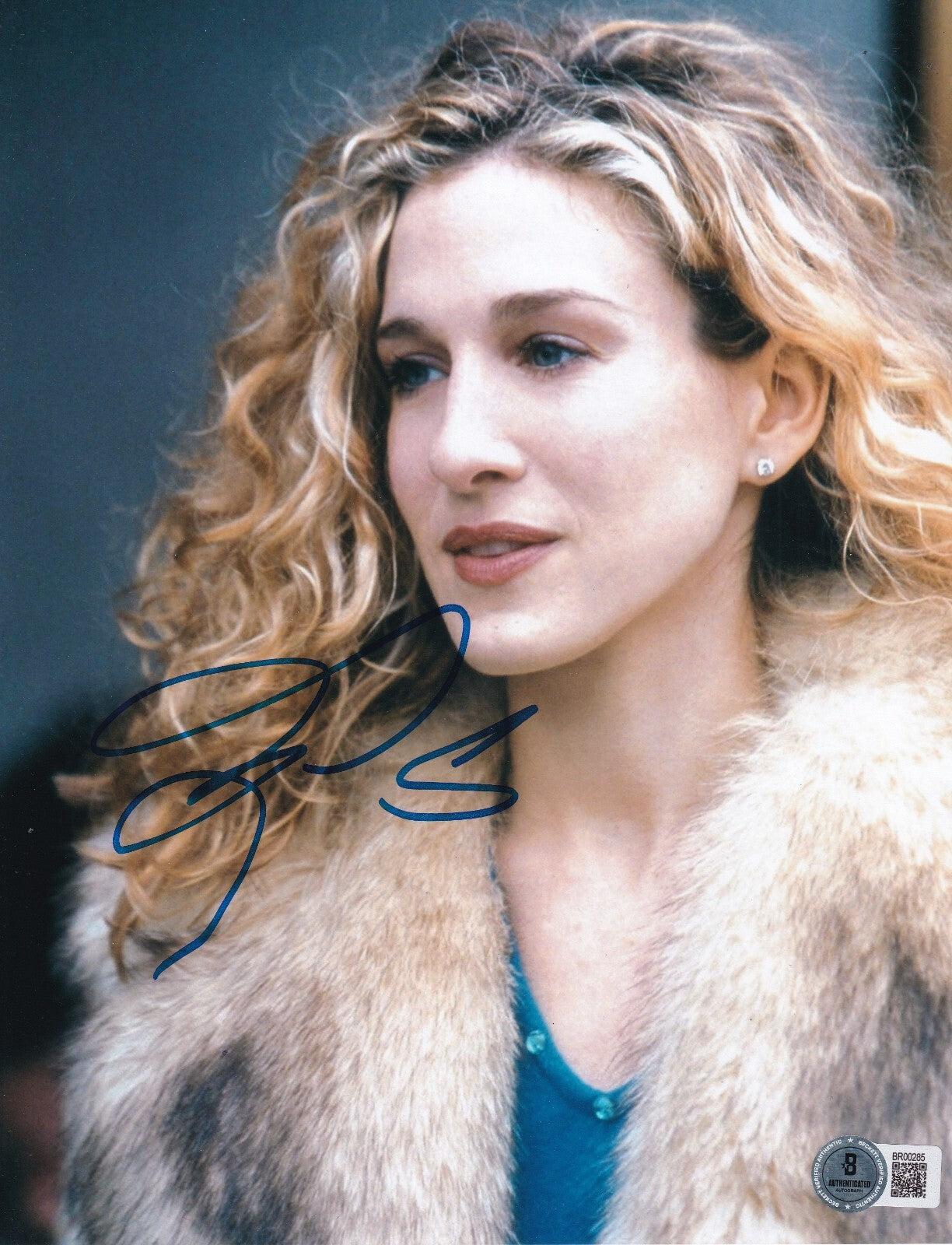 SARAH JESSICA PARKER signed (SEX AND THE CITY) 8X10 photo BECKETT BAS BR00285