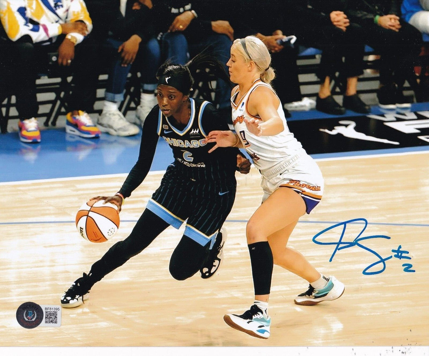 KAYLEAH COPPER signed (CHICAGO SKY) WNBA basketball 8X10 photo BECKETT BF81395