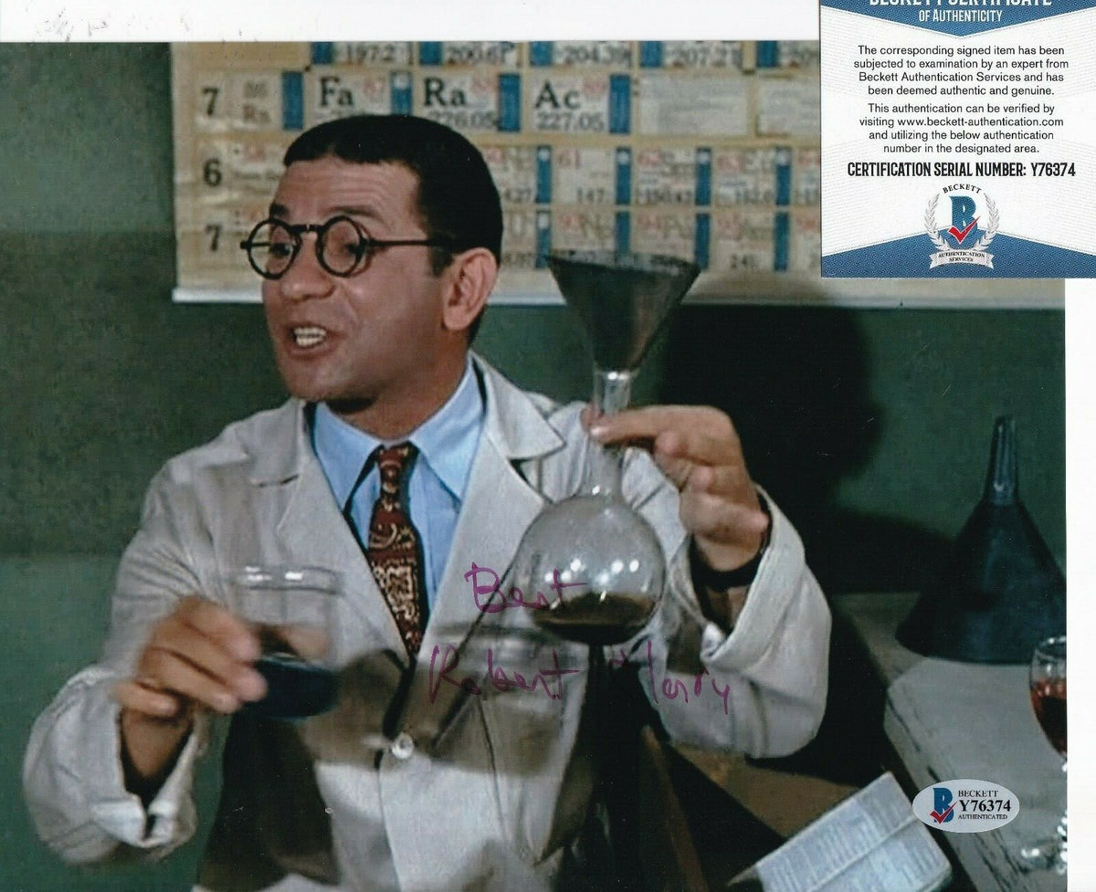 ROBERT CLARY signed (HOGAN'S HEROES) LeBeau 8X10 photo BECKETT BAS Y76374
