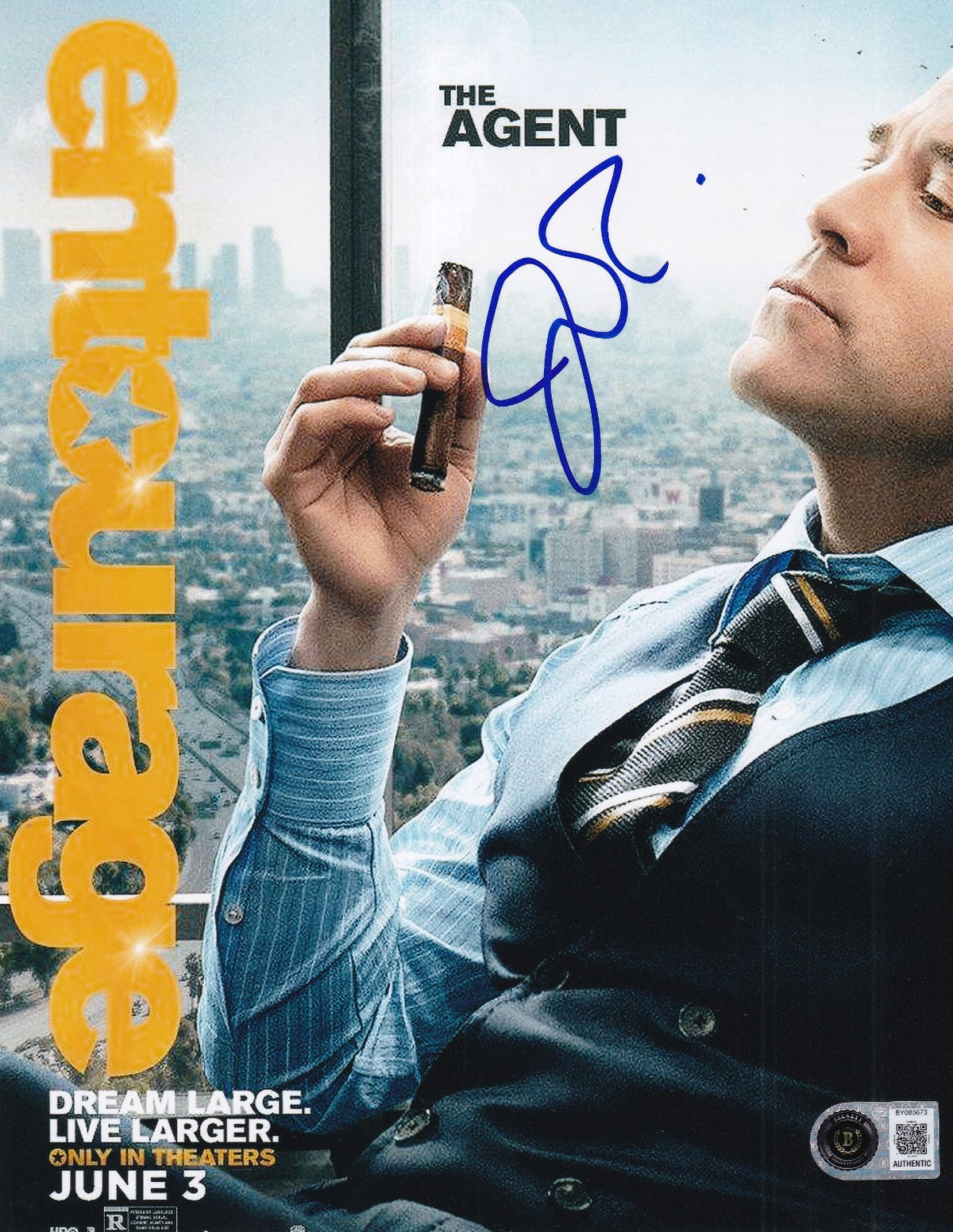 JEREMY PIVEN signed (ENTOURAGE) The Movie 8X10 photo *Ari* BECKETT BAS BY085673