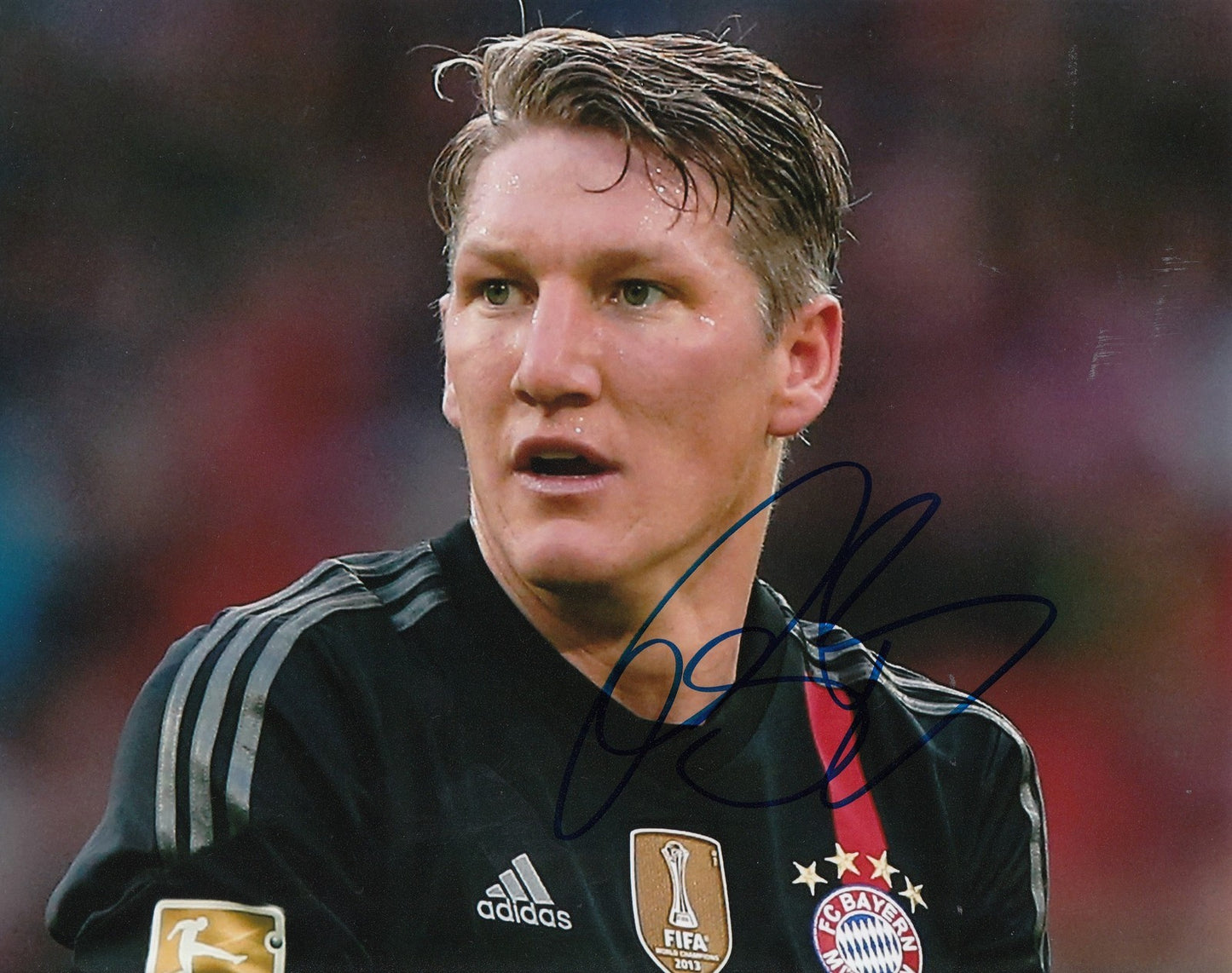 BASTIAN SCHWEINSTEIGER signed (BAYERN MUNICH) GERMANY SOCCER 8X10 photo W/COA #3