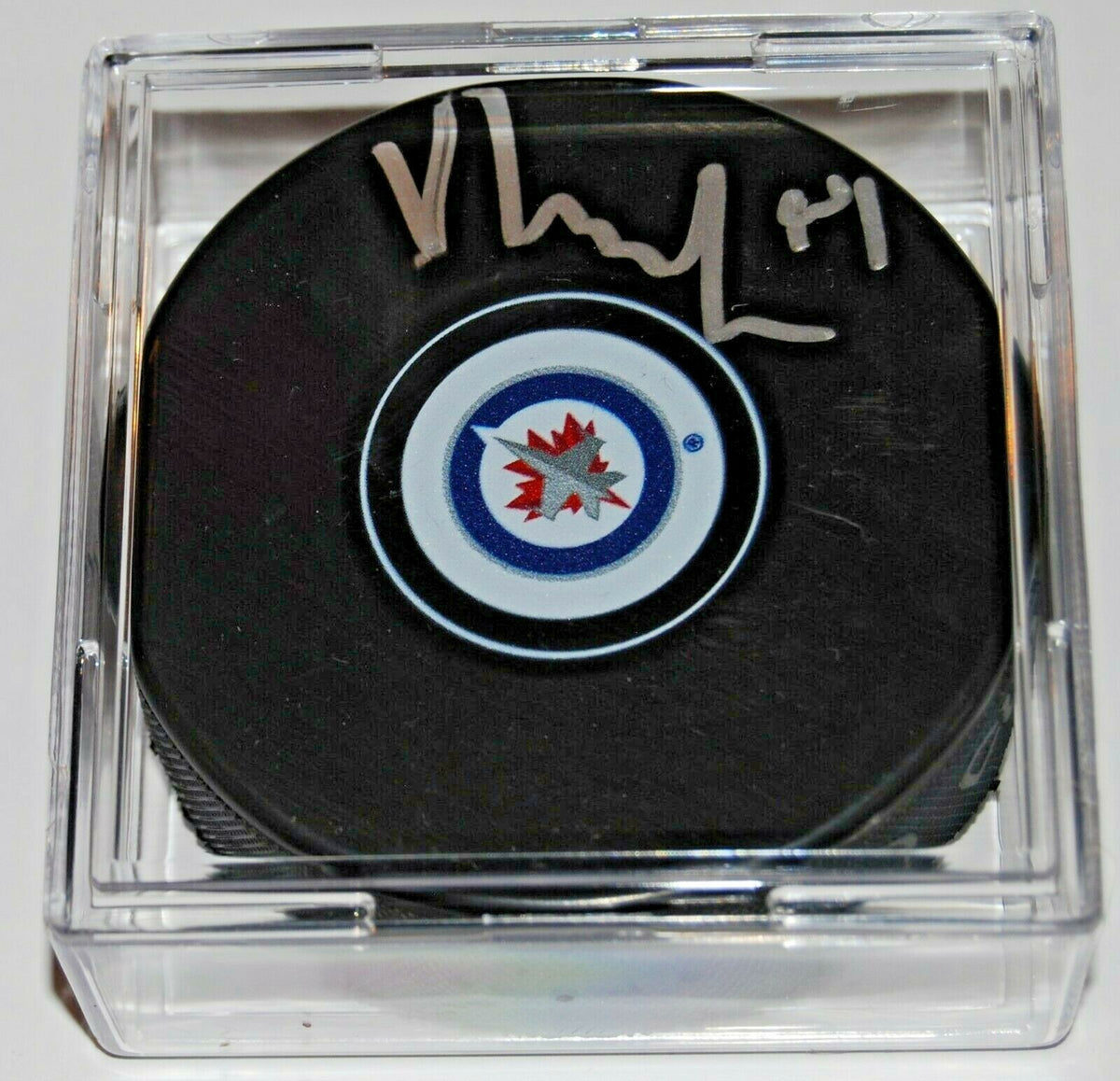 VILLE HEINOLA signed (WINNIPEG JETS) autographed hockey puck W/COA