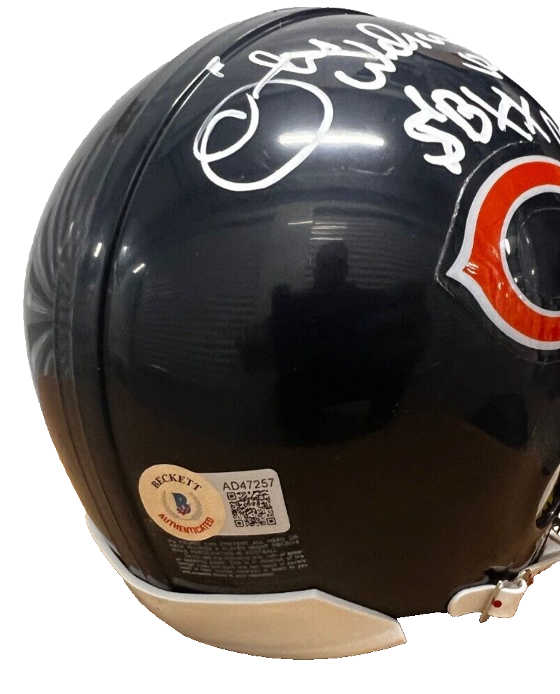 OTIS WILSON signed (CHICAGO BEARS) SBXX CHAMPS mini helmet BECKETT AD47257