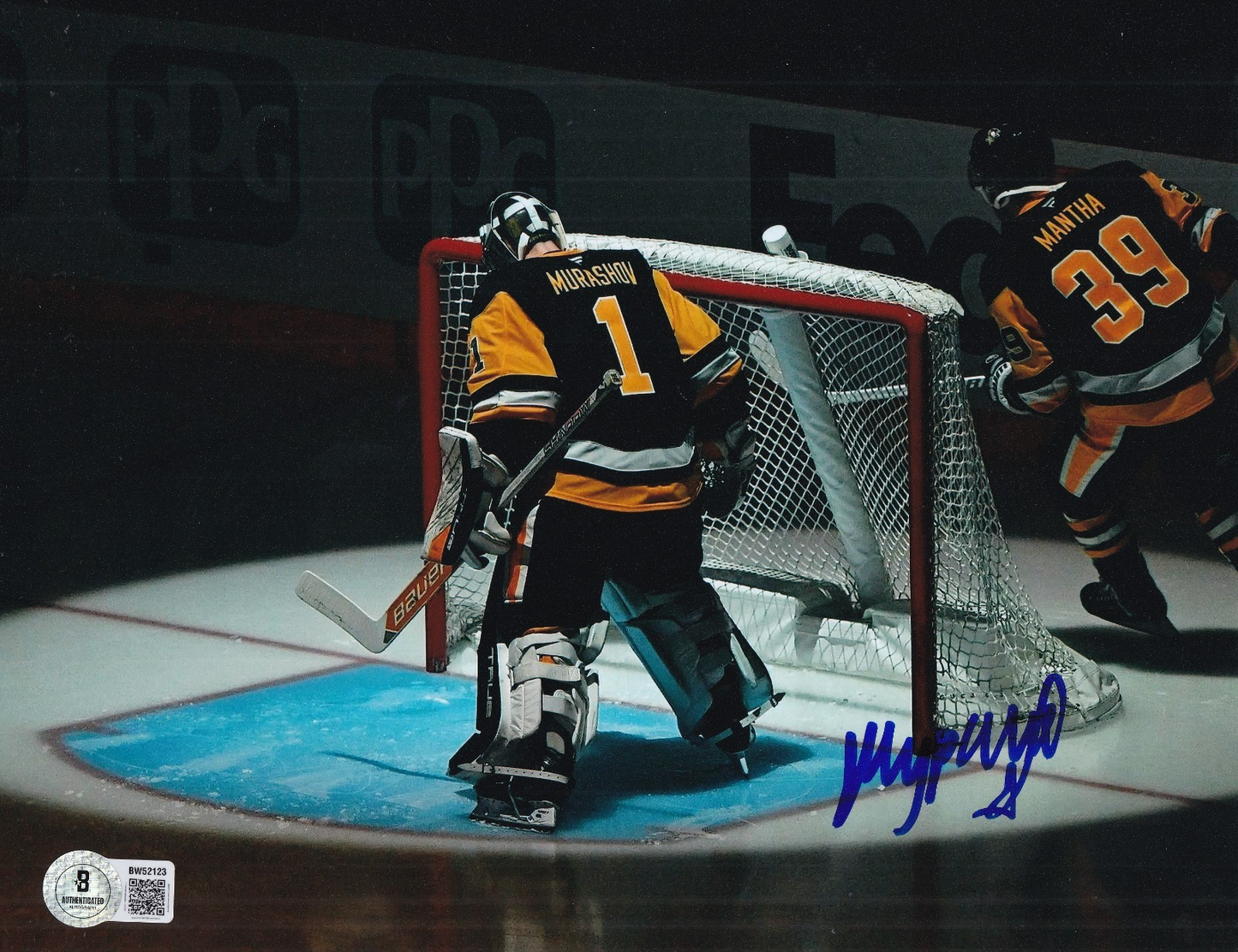 SERGEI MURASHOV signed (PITTSBURGH PENGUINS) 8X10 photo BECKETT BAS BW52123