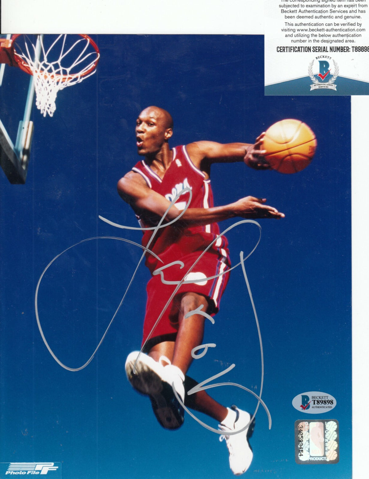 LAMAR ODOM signed (LOS ANGELES CLIPPERS) NBA 8X10 photo BECKETT BAS T89898